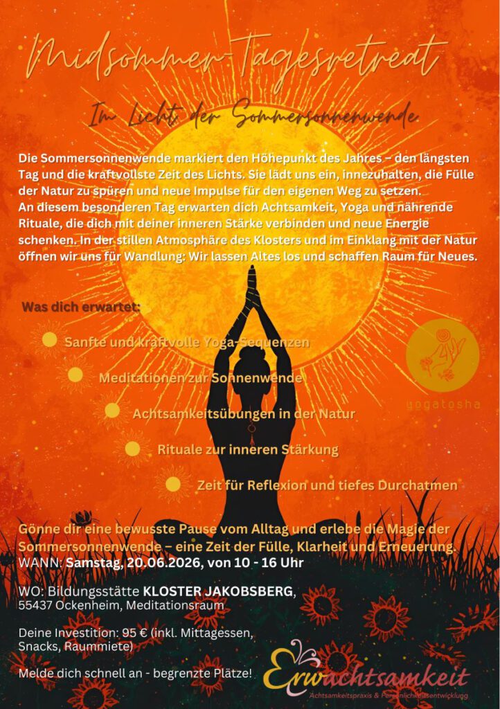 Tagesretreat Kloster Jakobsberg 2026